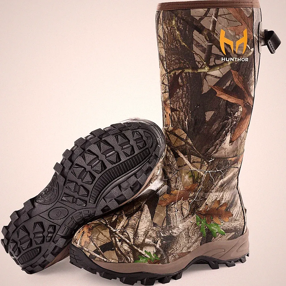 Hunting Boots for Men, Waterproof Insulated 6mm Neoprene Rubber Boots for Hun...