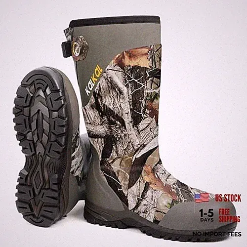 Hunting Boots for Men with 800g Insulation, Waterproof Men's 6 Camo Brown