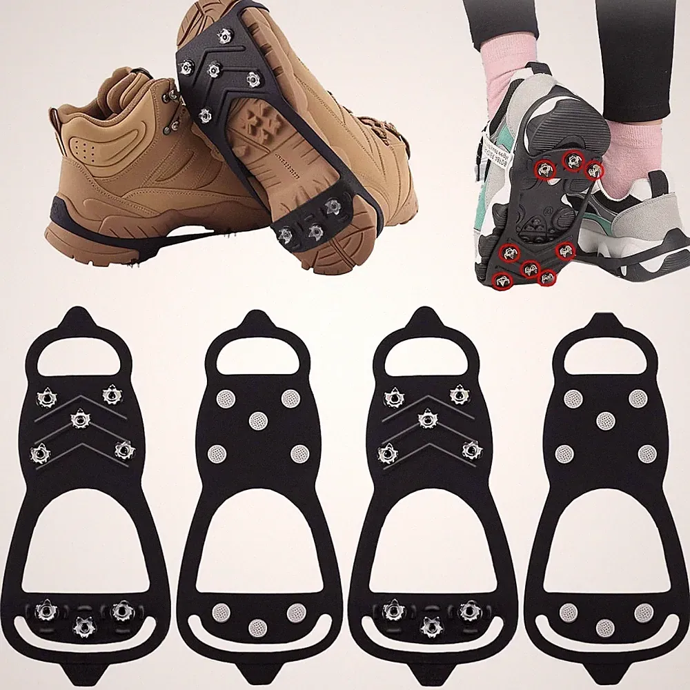 Ice Cleats for Shoes and Boots Universal Non Slip Hiking Spike for Snow and Ice