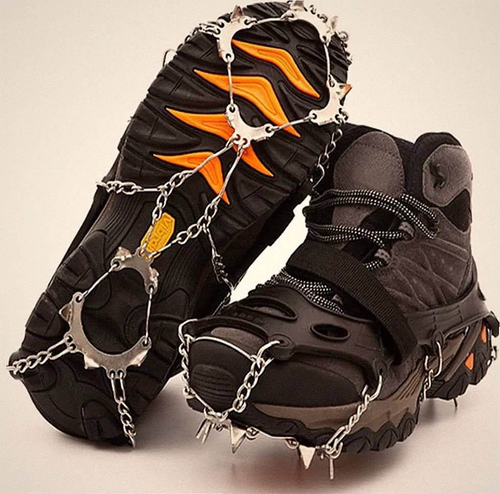 Ice Cleats,Spikes CramponsTraction Snow Grips for Boots Shoes Women Men Kids, An