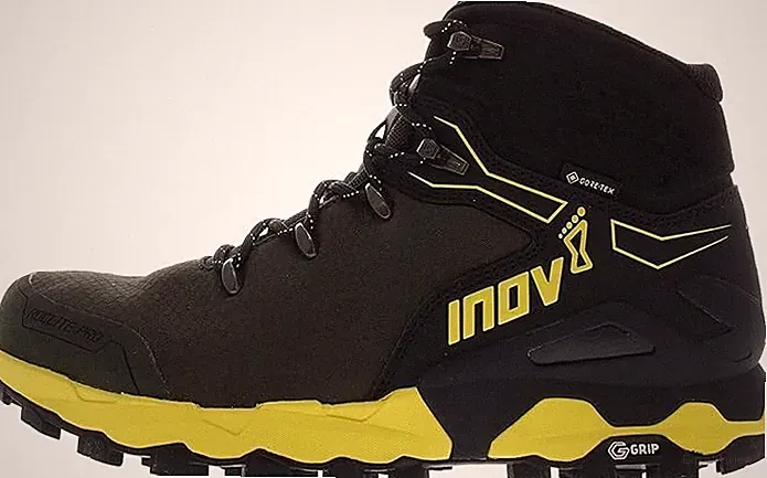 Inov8 Men's Roclite Pro G 400 GTX Gore-tex V2 Hiking Boots Shoes Black Yellow