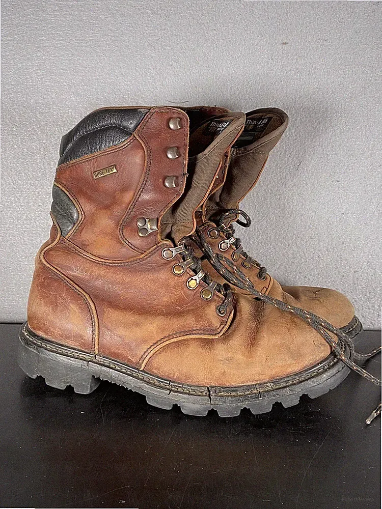 Irish Setter 828 Gore-Tex Insulated Hunting Brown Leather Work Mens Boots Sz 9D