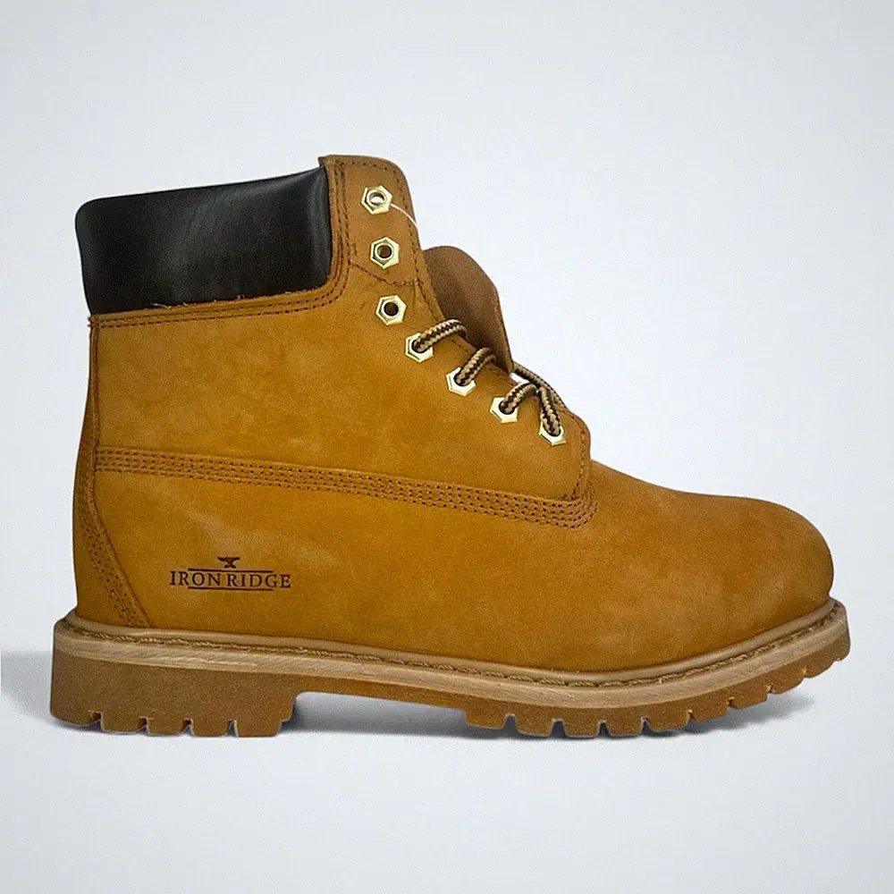 Iron Ridge Leather Wheat Work Boots Men’s | Oil-Resistant Sole | New