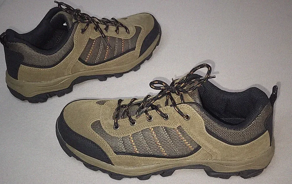 ITASCA Crawford Low Hiking Shoes Mens Size 10.5 Brown PU Suede/Nylon