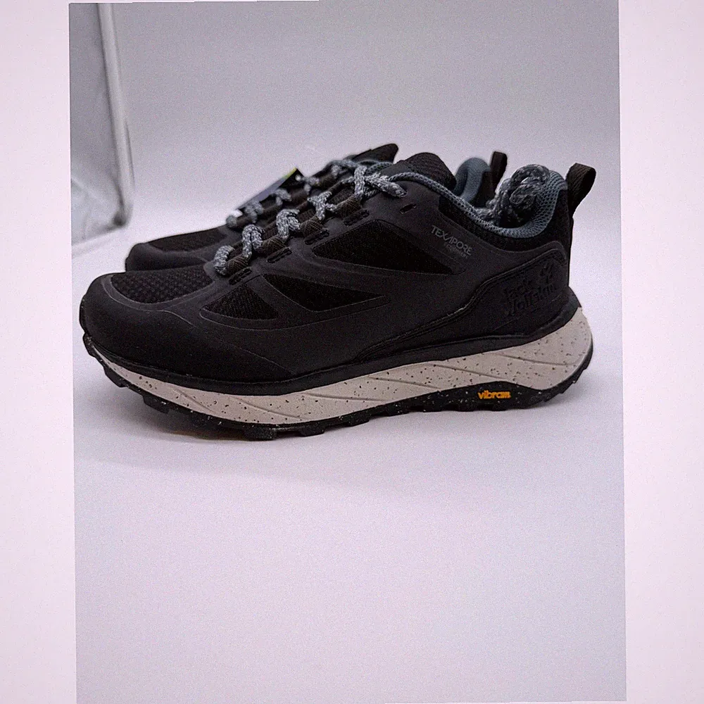 Jack Wolfskin Terraquest Texapore Low Mens Hiking Shoes Black Vibram Waterproof