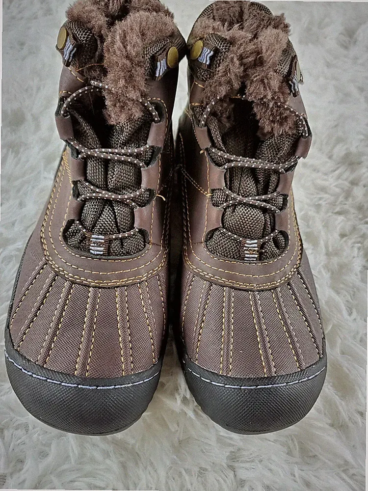 JBU Jambu Women’s Fur Lined Pullman Brown Boots Outdoor Hiking Size 6