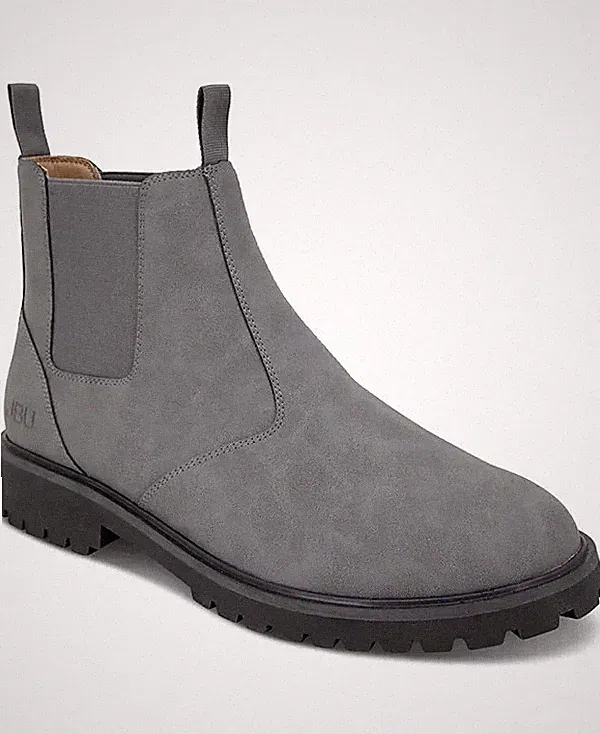 JBU Men's Kai Slip & Water-Resistant Chelsea Boots Grey Size 10 Style N3KAI19