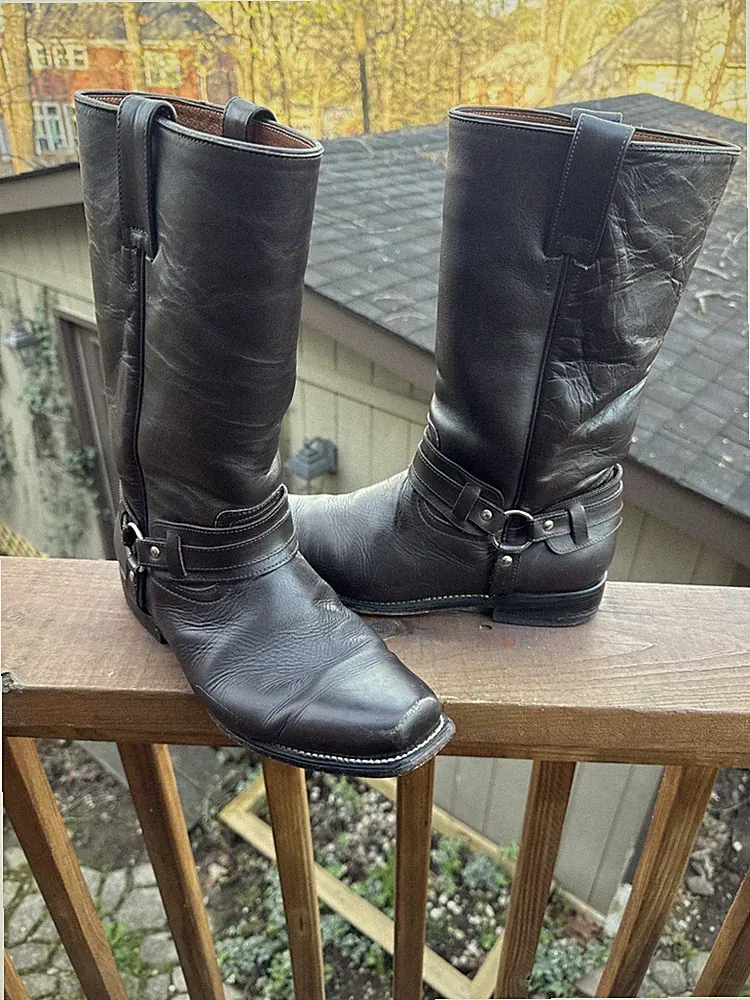 Jever Harness Motorcycle Boots Men's Size 9.5 D US