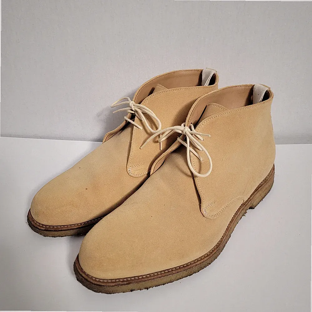 JOSEPH CHEANEY CHUKKA BOOTS Marlborough suede handmade England 10.5 50416-19