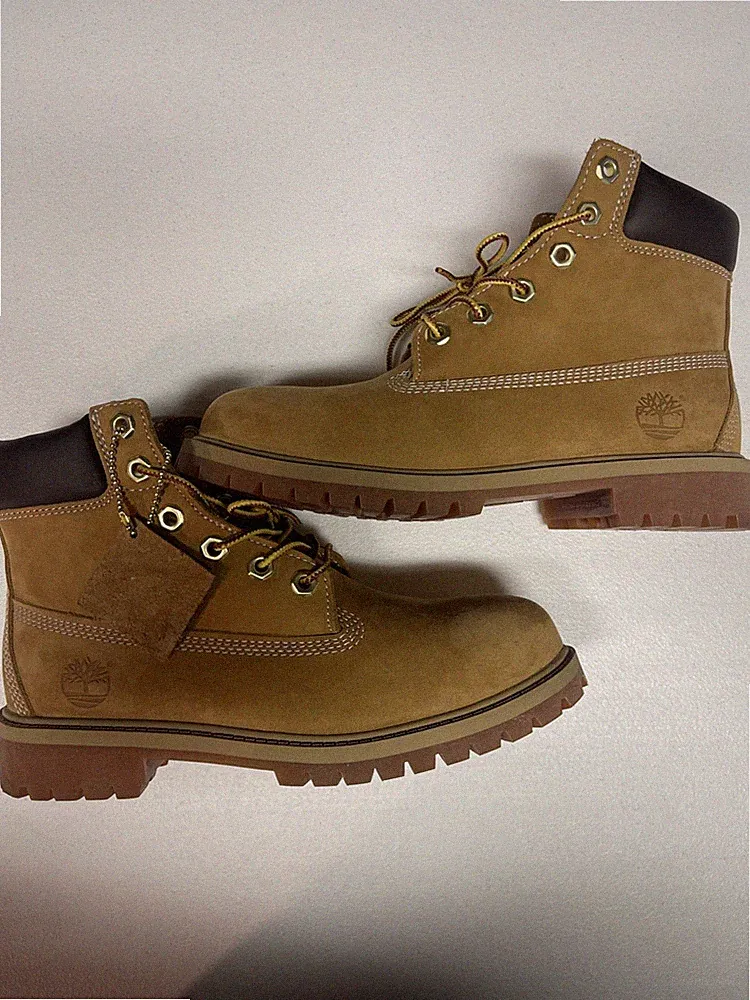 Juniors Timberland Premium 6" WP Boot - Wheat Nubuck TB 012909 713 Size 4