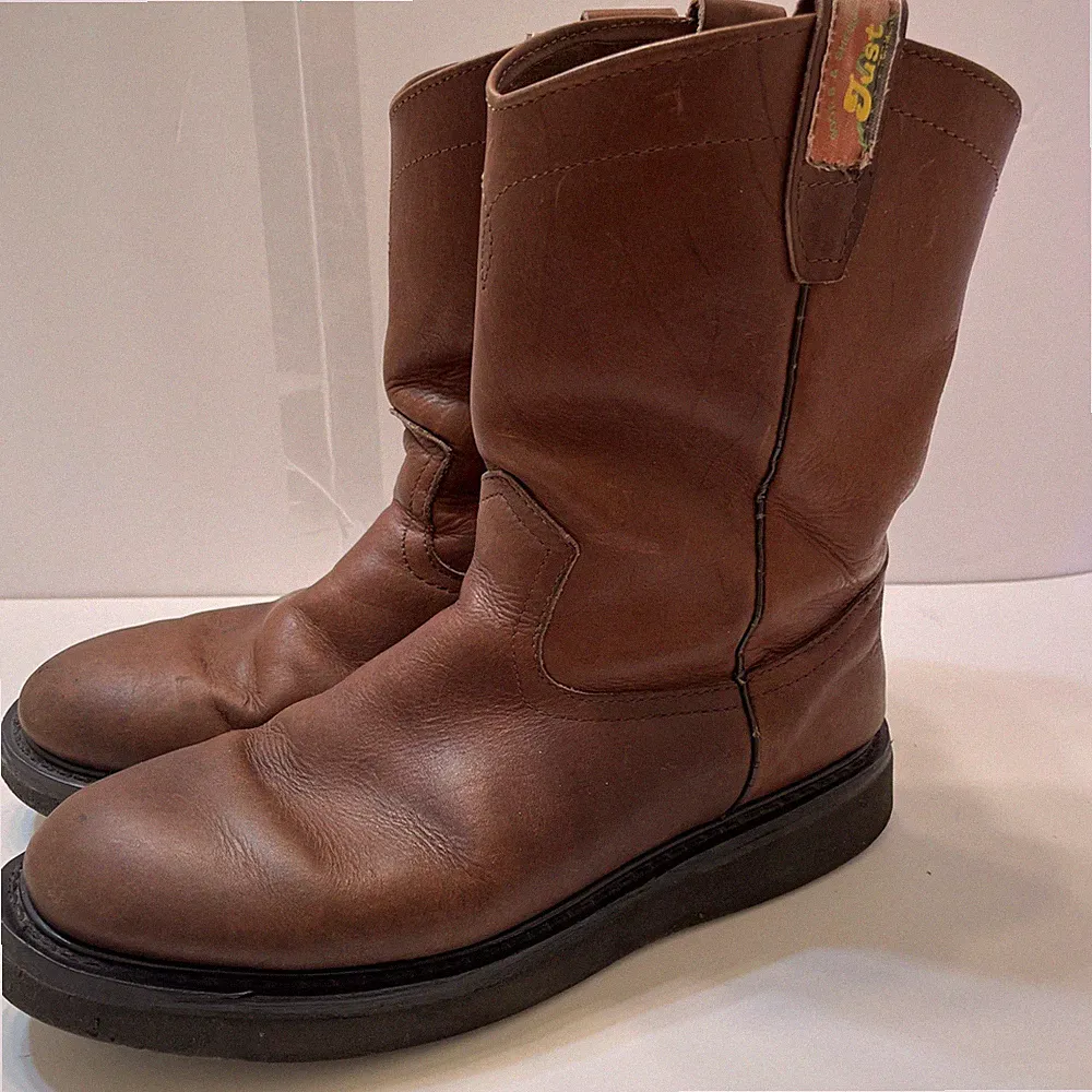 Just For Men Size 9.5 Leather Work/Hunting Boots Brown