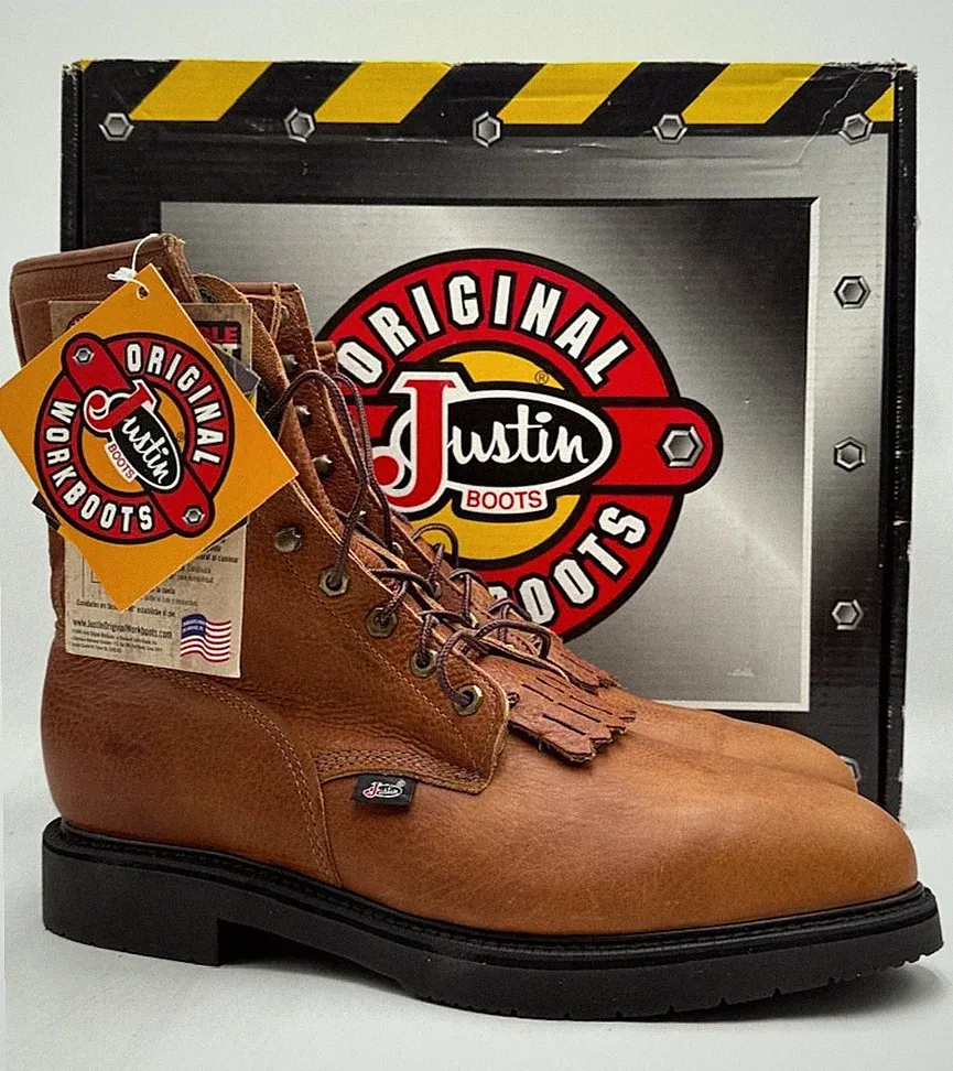 Justin Boots COPPER CAPRICE Men's NEW Western Style Work Boot Brown Multi Sizes