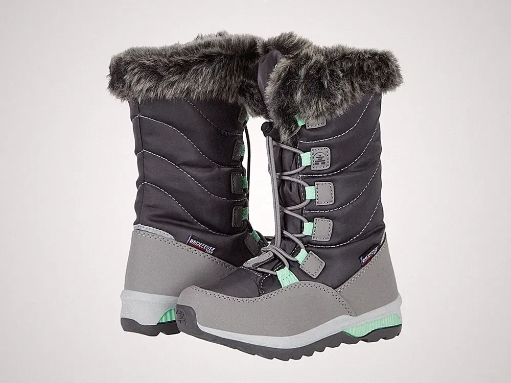 Kamik Kids' Prairie Winter Boots - Charcoal/Green