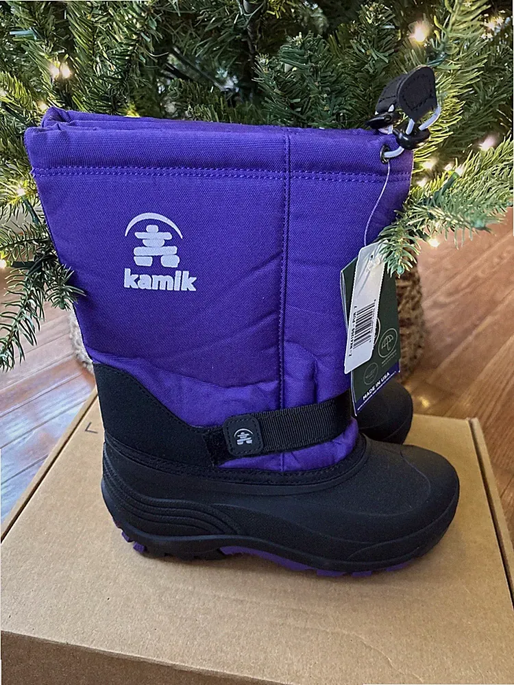Kamik Rocket Pac Insulated Waterproof Violet Purple Girls Snow Boots New Size 7