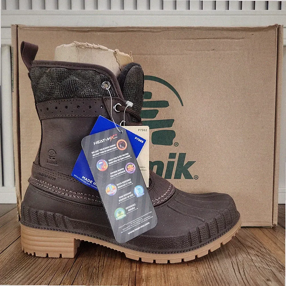 Kamik Sienna Mid Java Womens Size 6 Brown Insulated Waterproof Winter Snow Boots