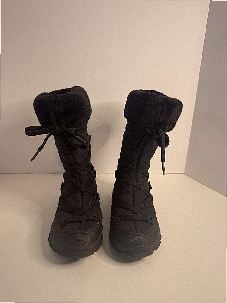 Kamik Snowdonhi Black Waterproof Snow Boots Women's 8 DriDefense Vegan New