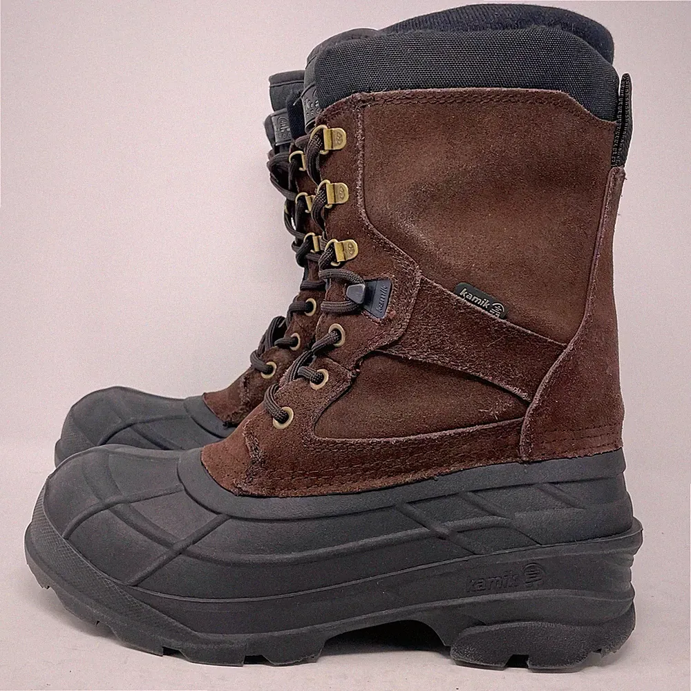 Kamik Suede Nation Plus Waterproof Insulated Winter Boots Mens 8
