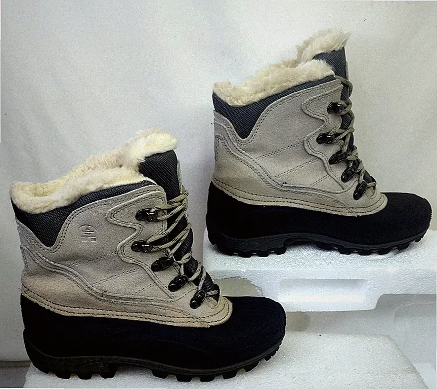 Kamik Whitetail Winter Boots Women's 8 EUR 39 Thinsulate Insulated Black Beige