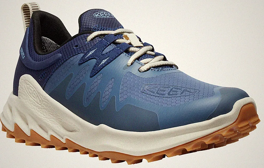 KEEN 1028904 Zionic Waterproof Hiking Shoes for Men - Vintage Indigo/Faded Denim