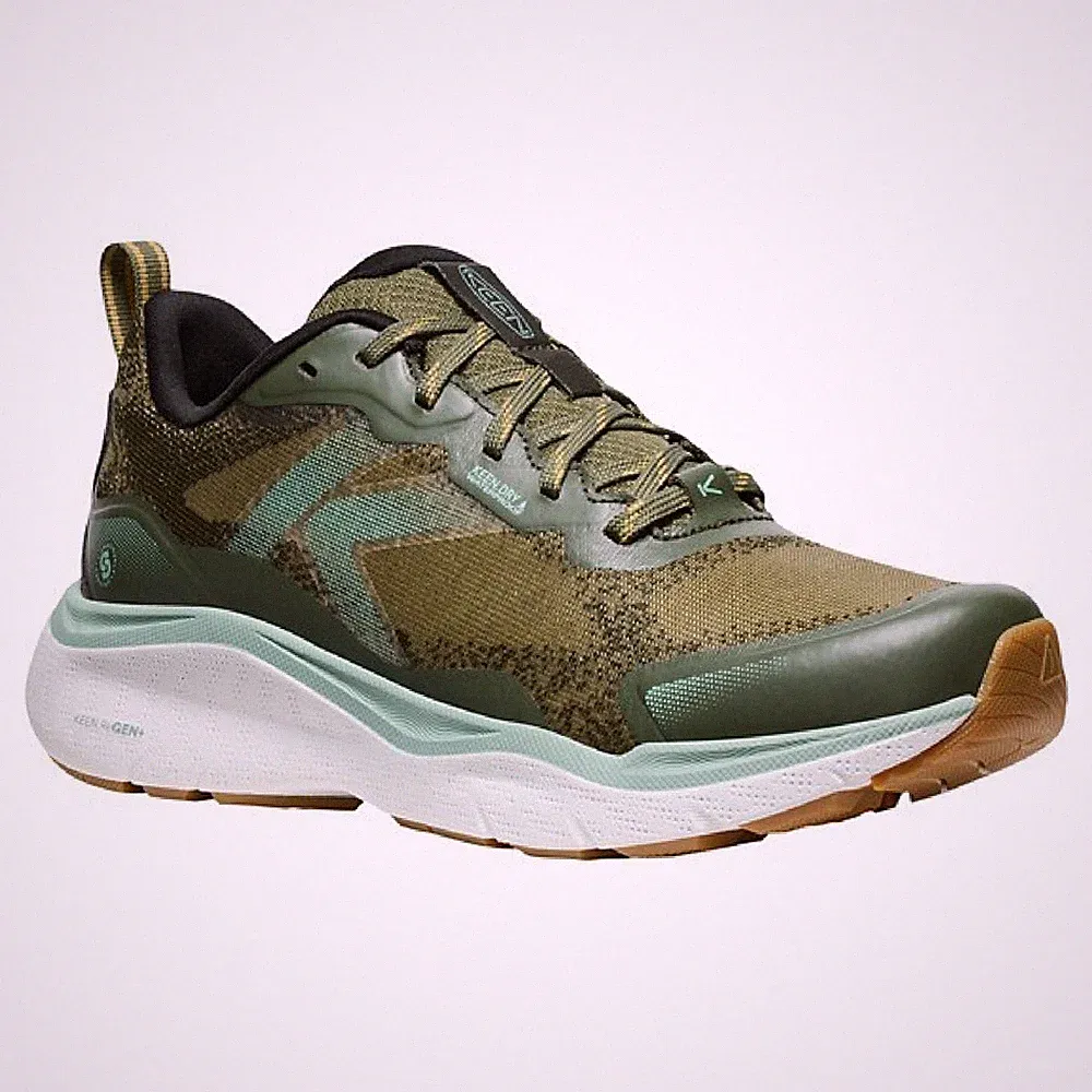KEEN 1030505 Leiki Waterproof Hiking Shoes for Ladies - Winter Moss/Granite