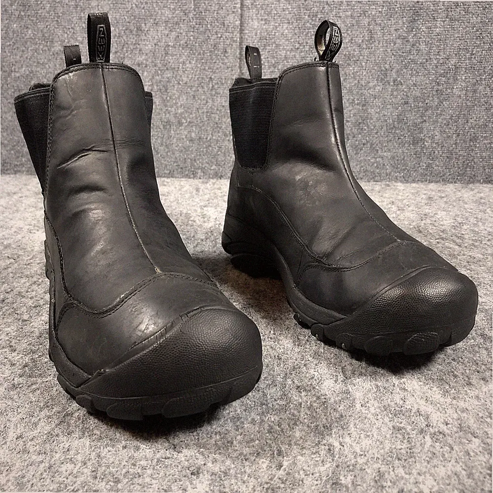 KEEN Anchorage Chelsea Boots Mens 10.5 Black Waterproof 1013808