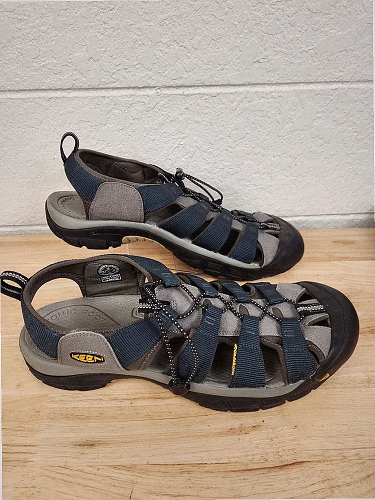 Keen Sandals Mens Newport H2 Shoes Size 16 Hiking Blue Closed Toe Waterproof