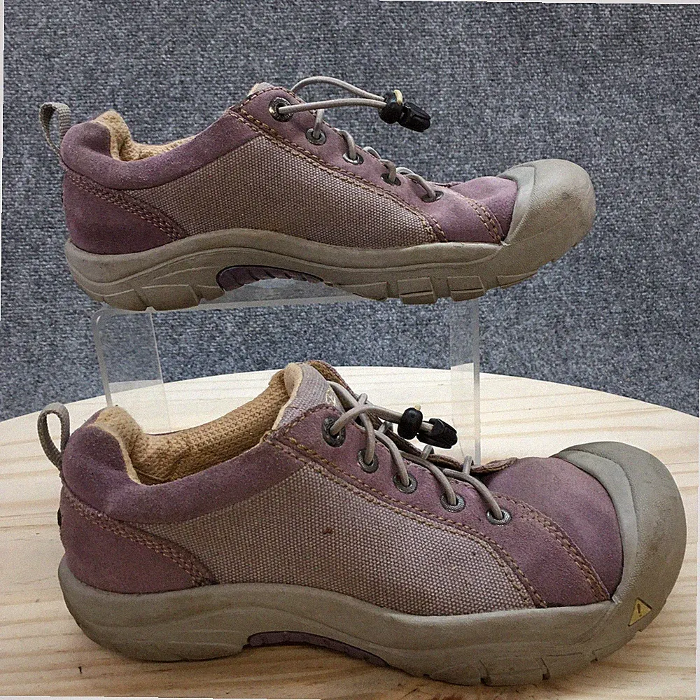 Keen Shoes Youth 6 Hiking Sneakers Purple Suede Suede Closed Toe Lace Up