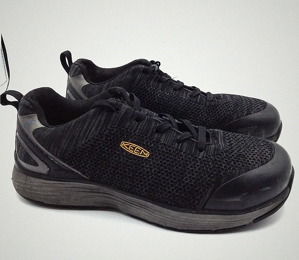 Keen Sparta 2 Shoes Men 8.5EE Black Work Steel Toe Industrial Safety F2413-18