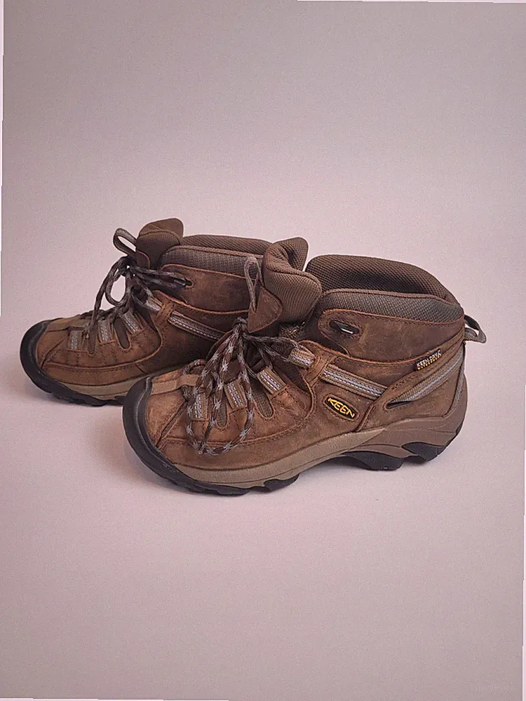 KEEN Targhee II Brown Waterproof Womens Mid Outdoor Trail Hiking Boots Size 7.5W
