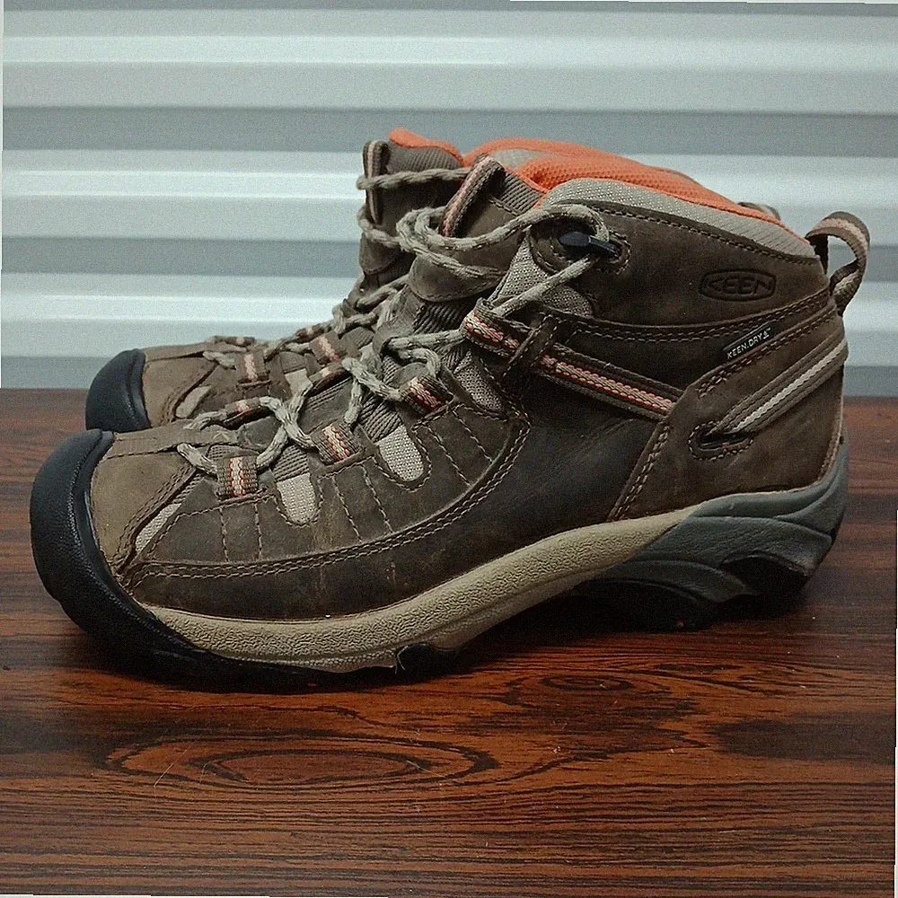 Keen Targhee II Mid Waterproof WP Leather+Mesh Hiking Boots Women Sz 10. EU 41