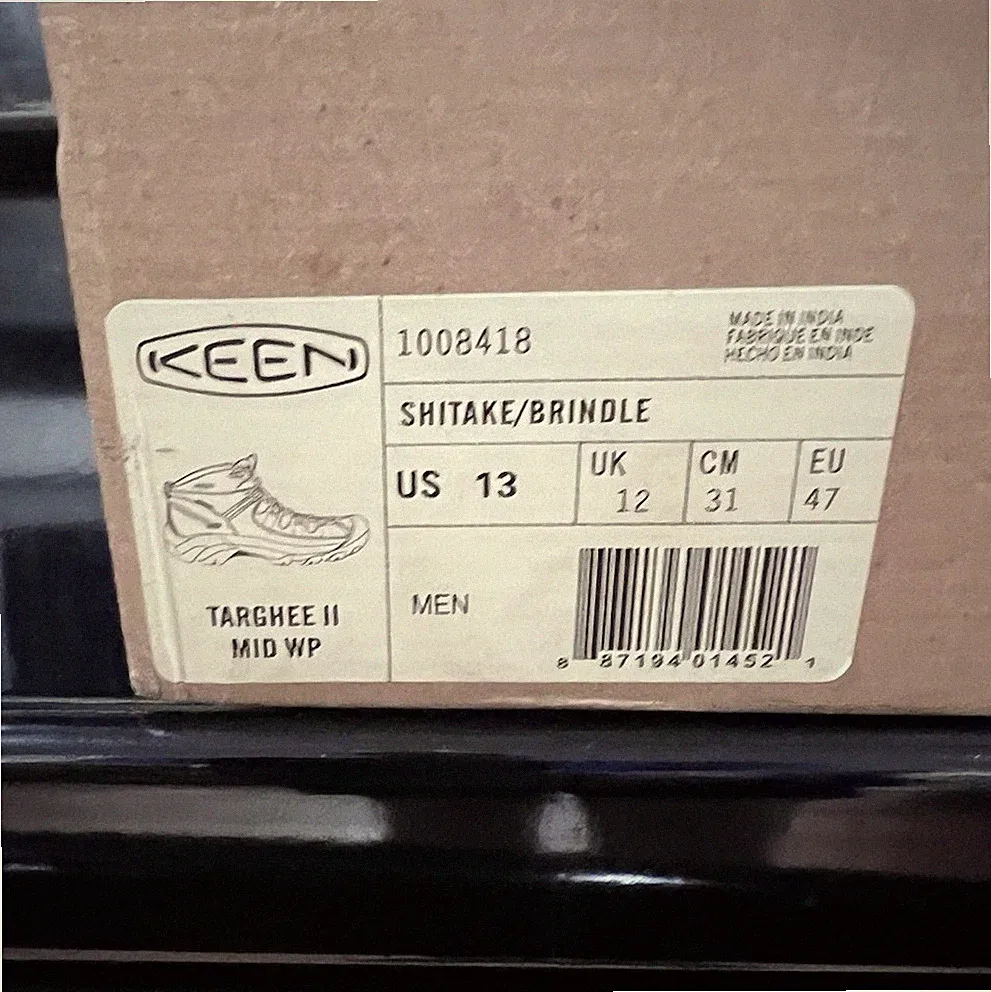 KEEN Targhee II Mid WP Men's Hiking Boots Brown US 13 1008418