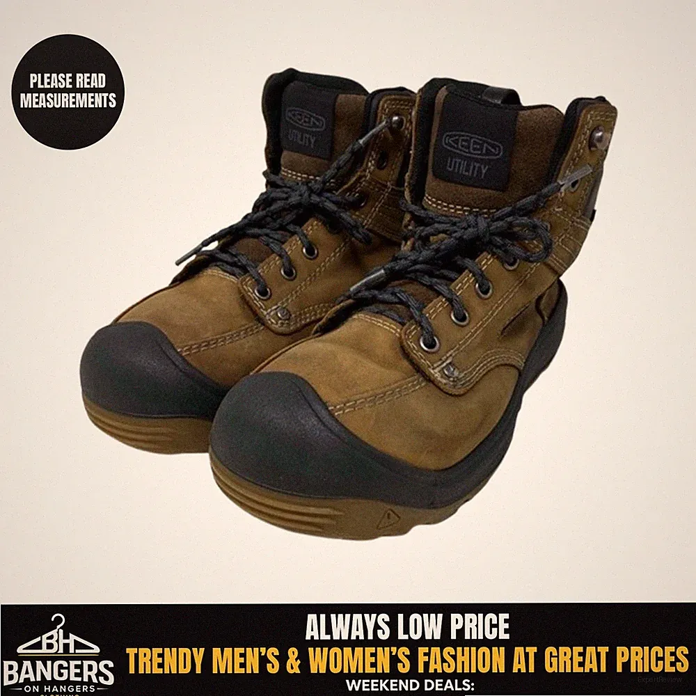 Keen Utility 6” Waterproof Utility ASTM F2892-18 EH Work Boots Mens Size 7.5D