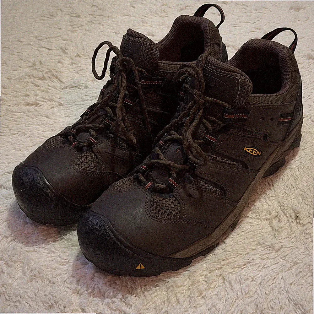 Keen Utility Flint Low Brown Hiking Work Boot Shoe Size 13 D Steel Toe Outdoors