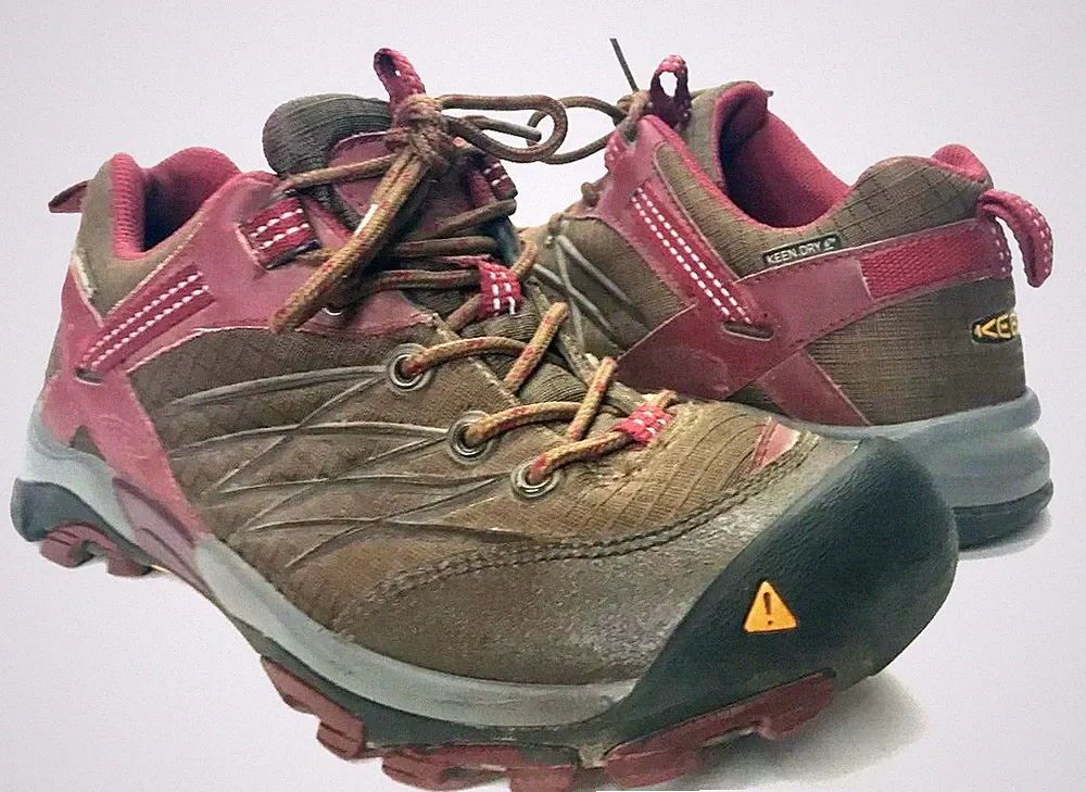 Keen Women's Size 6 Brown Red Targhee Lace Up Athletic Trail Hiking Boots Shoes