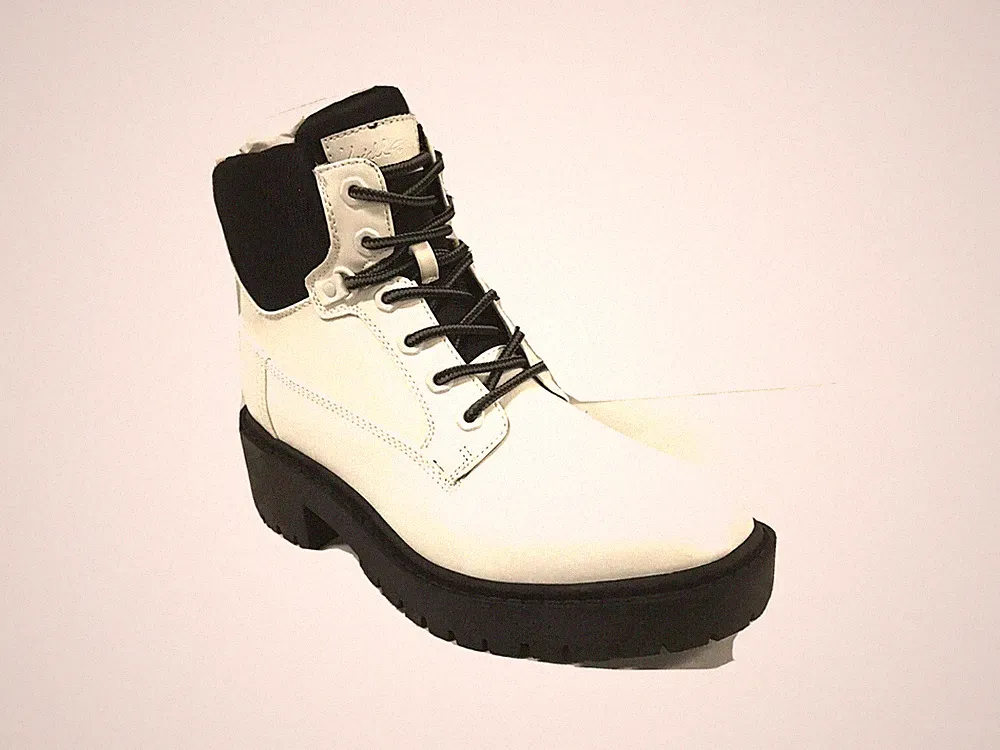 Kendall and Kylie Womens Weston Combat Hiking Boots Sz 8.5 White