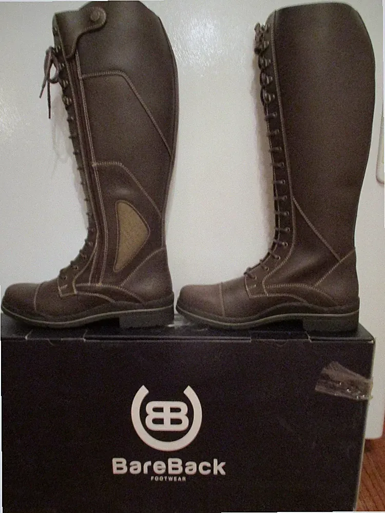 Kentucky Bareback Tall riding Boots Brown Ladies Equestrian Boots eu 42 usa 10