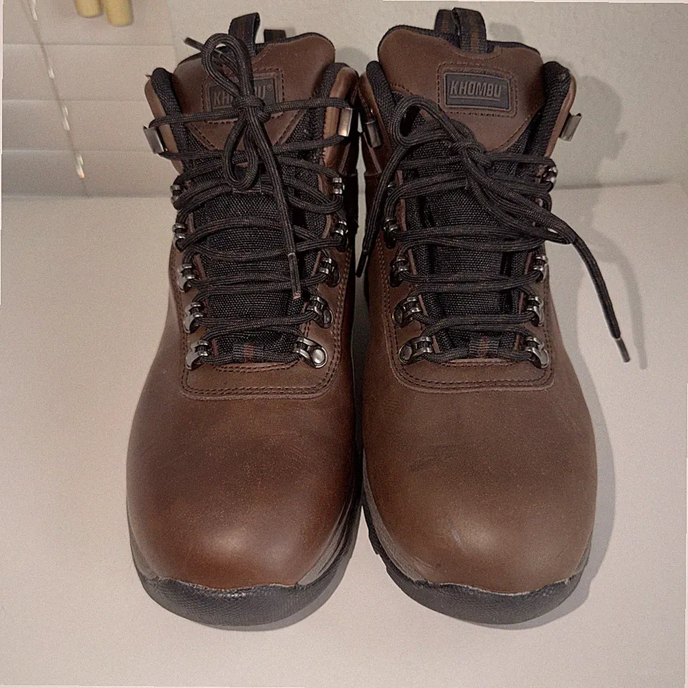 Khombu Men's Ravine Hiking Winter Boots Waterproof Insulated Brown Size 10