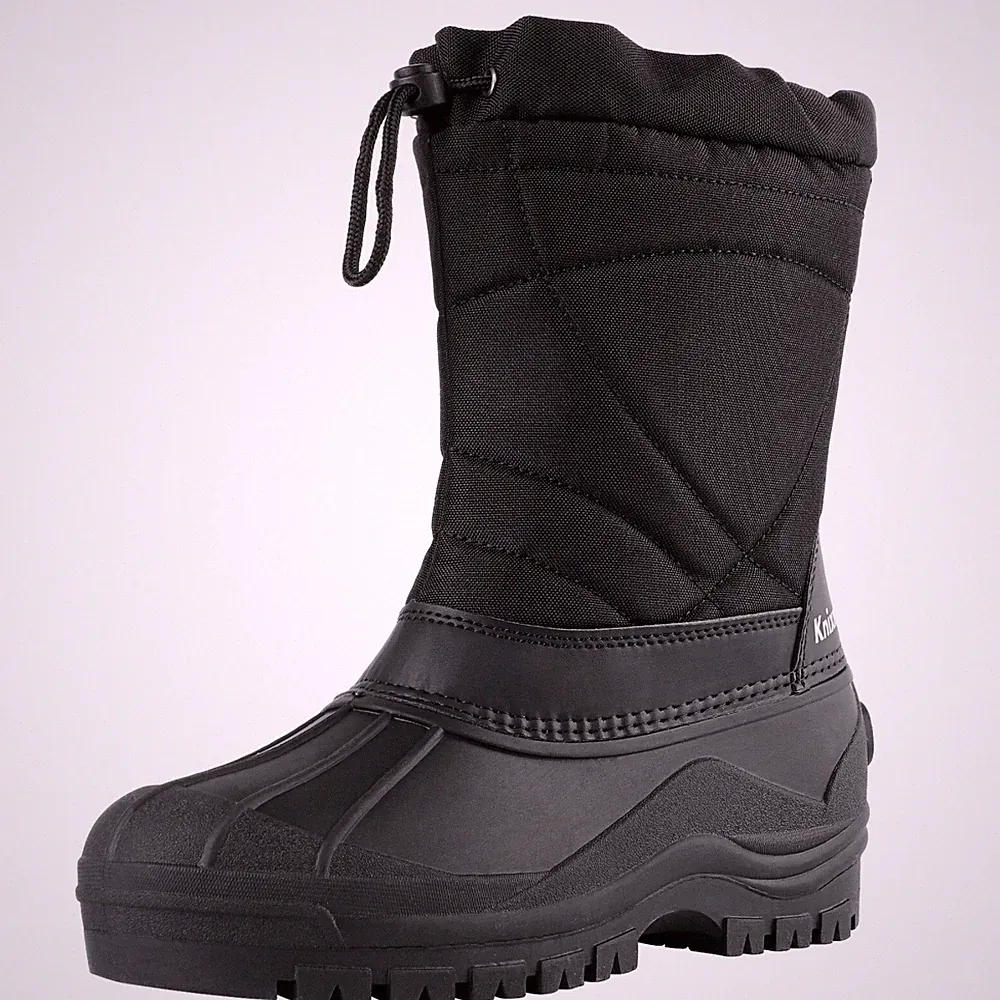 Knixmax Men's Winter Warm Snow Boots Waterproof Outdoor Insulated Hiking Shoes