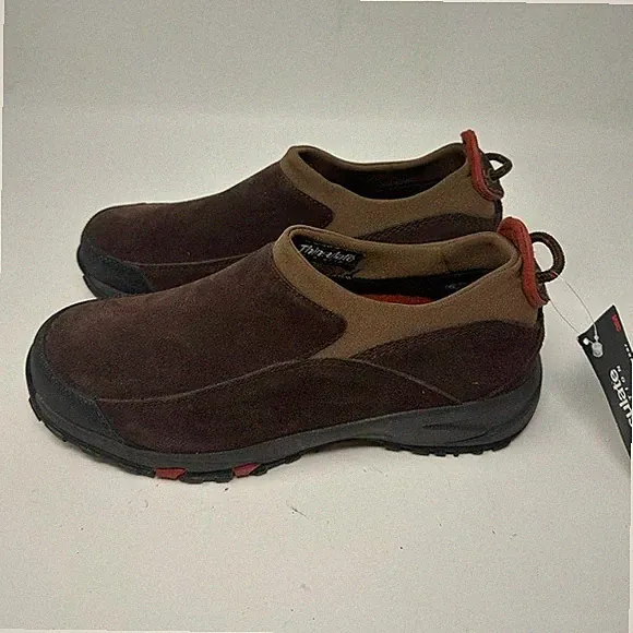 L.L.Bean Brown Suede Mocs Men's Thinsulate Insulated Hiking Slip on Shoes 10M
