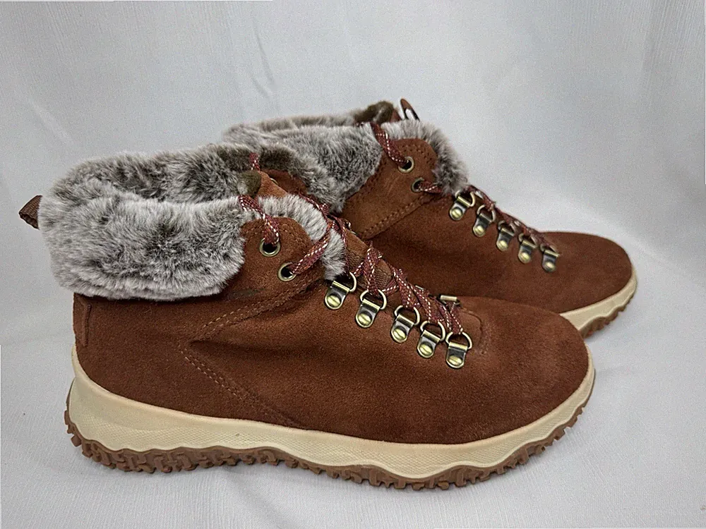 L.L.Bean Day Venture TEK 2.5 Insulated Hiking Boots Faux Fur Size 8.5Medium