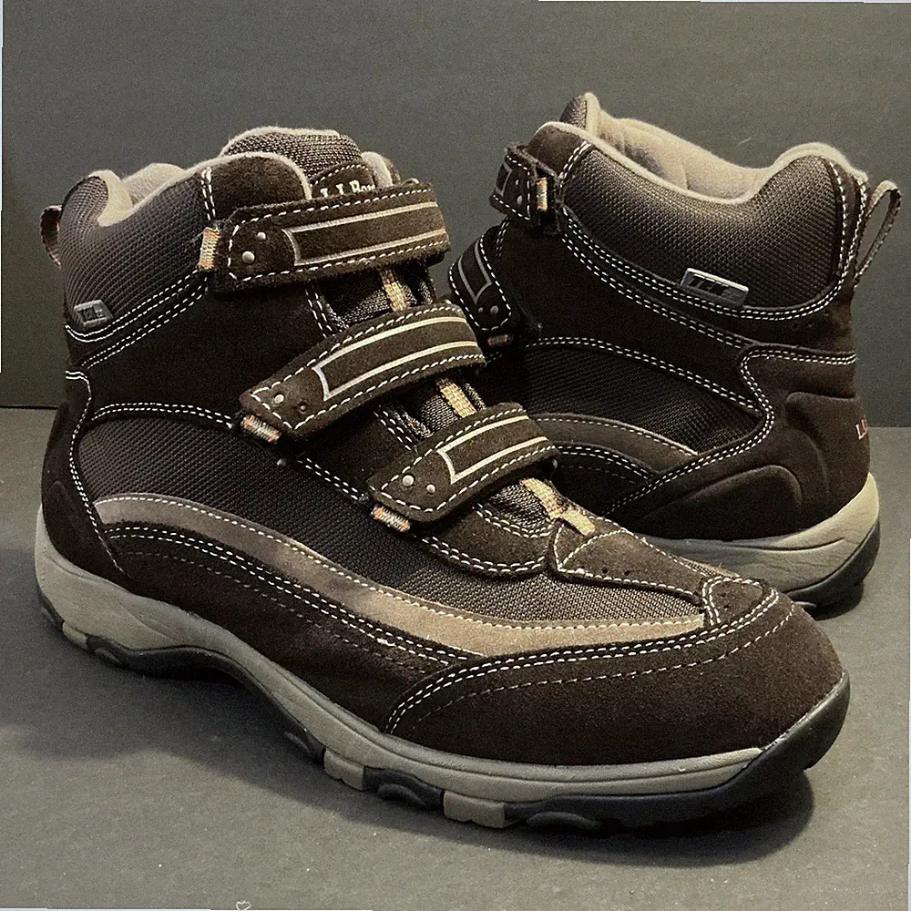 L.L. Bean TEK 2.5 Brown Leather Suede Hook And Loop Hiking Boots Men’s Size 13