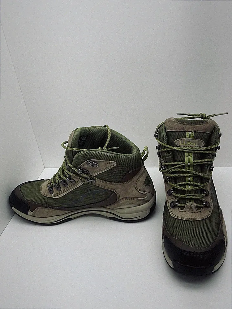 L.L. Bean TEK 2.5 Women’s Size 11 Hiking Boots Tan & Green