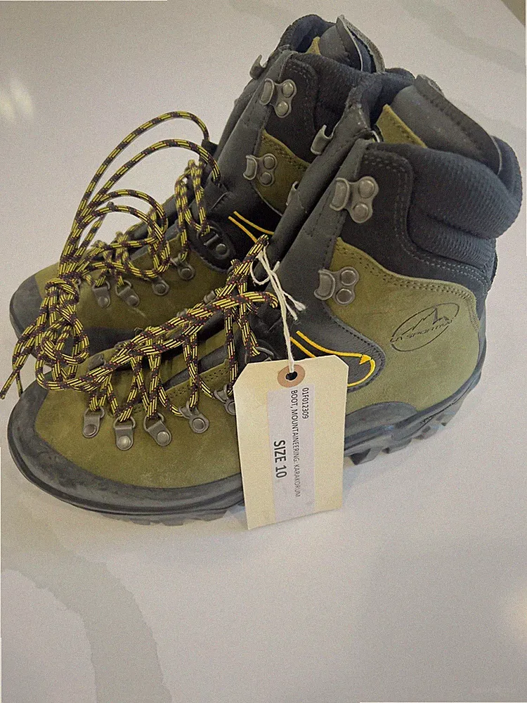 La Sportiva Boots Mens Size 10 Green Karakorum Mountaineering Hiking 75th ARMY