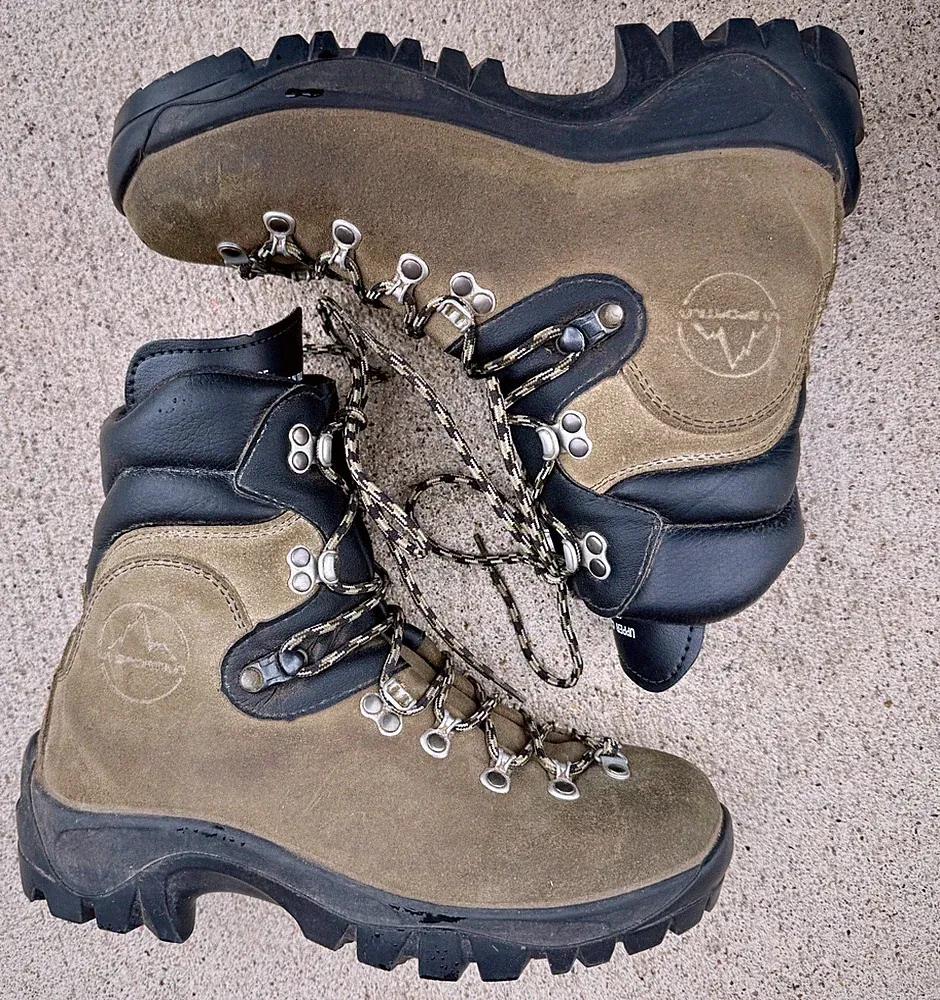 La Sportiva Glacier WLF Mountaineering Boots, Tan Suede - Size EU 40 - Used Once