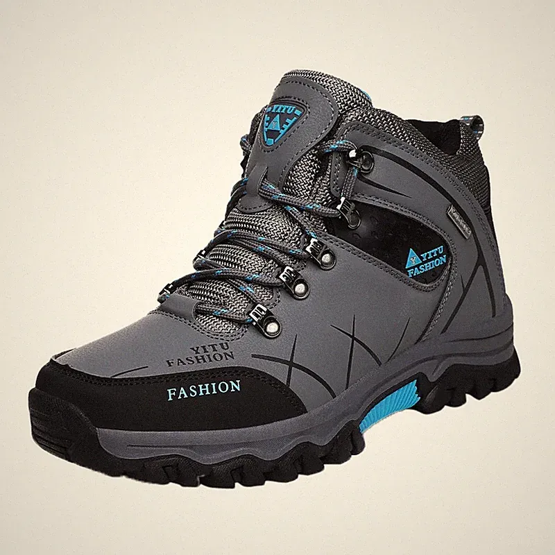 Lace Up Hiking Shoes Outdoor Trekking Camping Anti-collision Climbing Male Boots