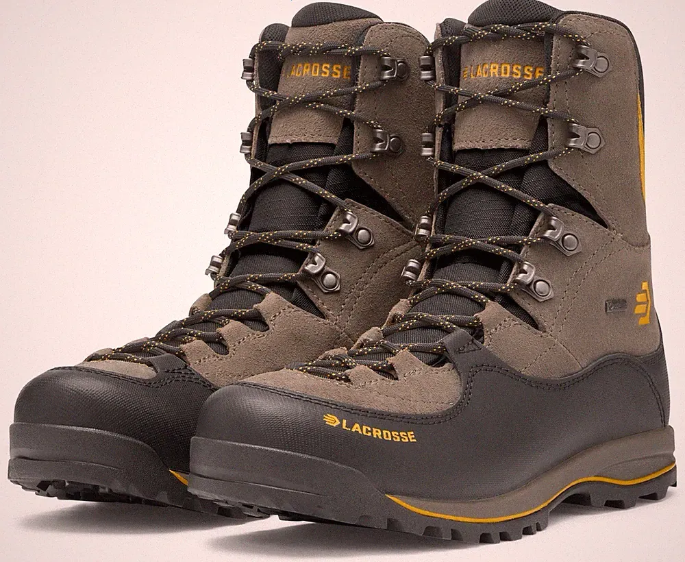 Lacrosse Ursa ES GTX Men's 8" Brown/Gold Hunting Hiking Boots - Size Men’s 12