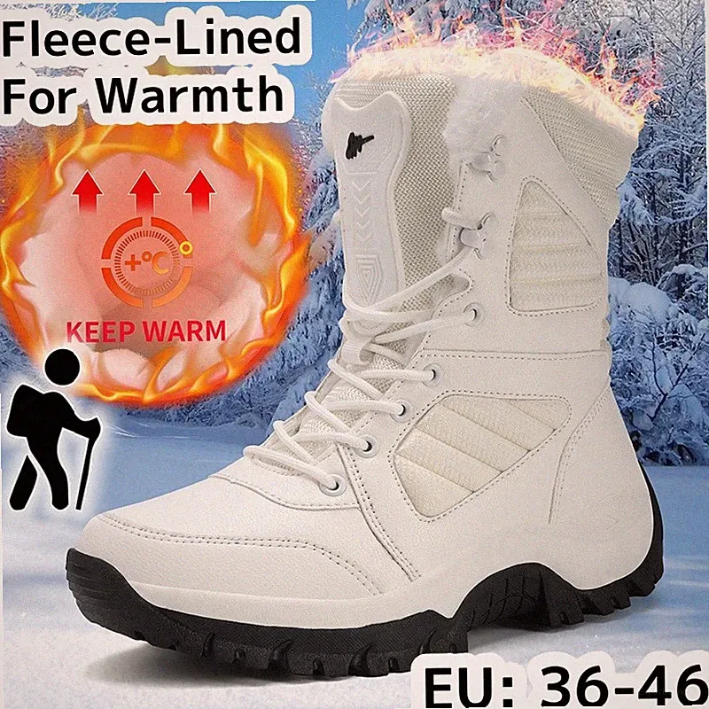 Ladies' Snow Boots Lined and Thickened Outdoor Sports Waterproof and Anti-slip