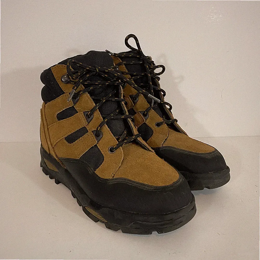 Lands End Hiking Boots Womens 6.5 B Brown Black High Top