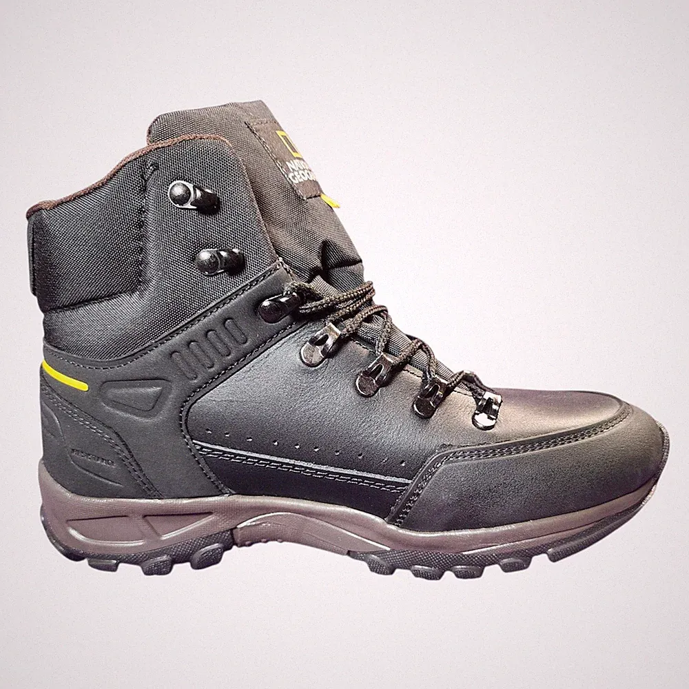 Leather Boots All Terrain Hiking Casual Black Brown Outdoor 10.5 US