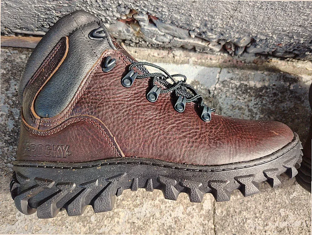 leather hiking boots Rocky brand